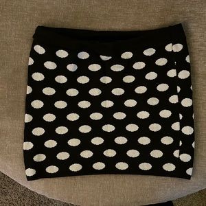 Polka dot mini skirt